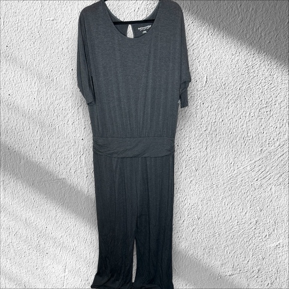Soft Surroundings Gray Toujours Jumpsuit Modal Jersey Knit  SOFT XL NWOT Neutral - Picture 1 of 16